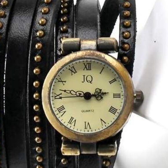 Genuine Leather Quartz Watch/Artisan made strap - Picture 2 of 2